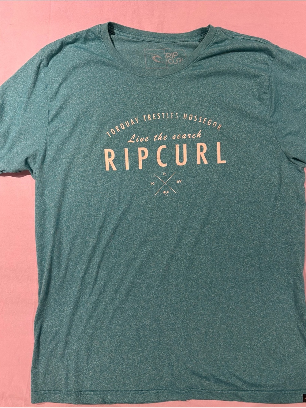 Rip Curl Teal Logo Short Sleeve Tee